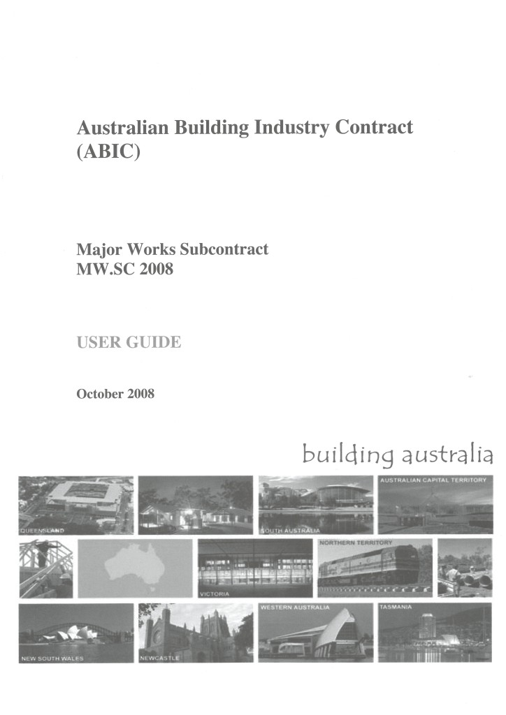 abic mw 2008 major works contract pdf