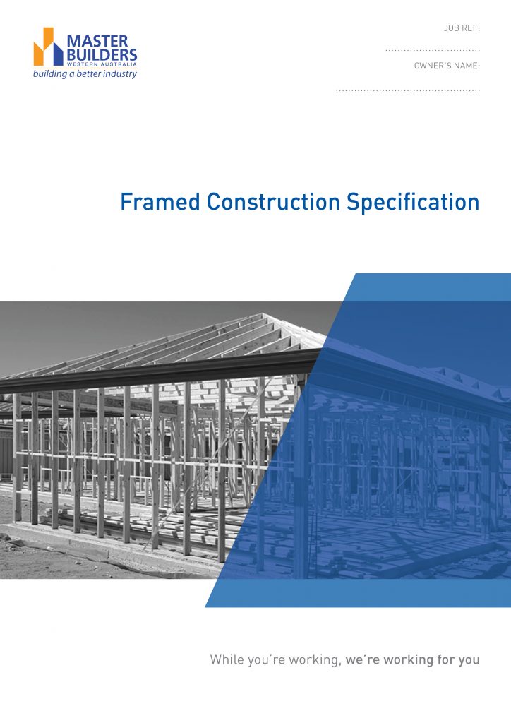 Standard Specification Framed (Minimum purchase 3) Master Builders WA